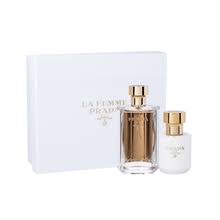 LA FEMME PRADA 2 PCS SET 34 EDP SPRAY, 34 BODY LOTION IN HARD BOX  WOMEN By  For