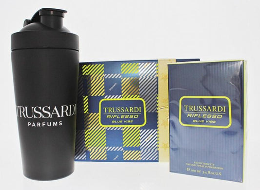 TRUSSARDI BLUE VIBE(M)2PC SET(EDT SP By TRUSSARDI For MEN