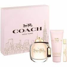 GIFTSET COACH NEW YORK BY COACH 3 PCS  90ML EDP SPRAY + 3 By COACH For Women